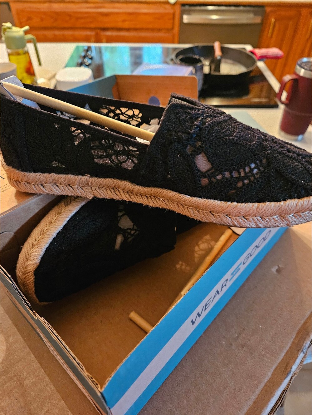 Toms Lace Alpargata Rope 8.5 - Picture 2 of 3